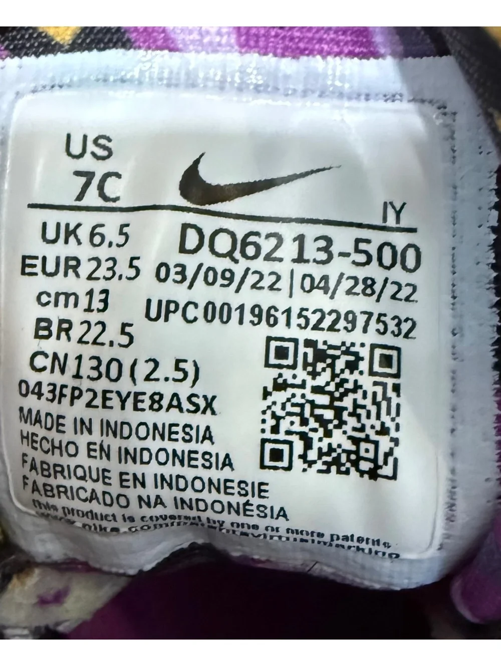 Nike Little Posite One DQ6213-500 Purple Pink Sneakers Shoes US Baby Toddler 7C